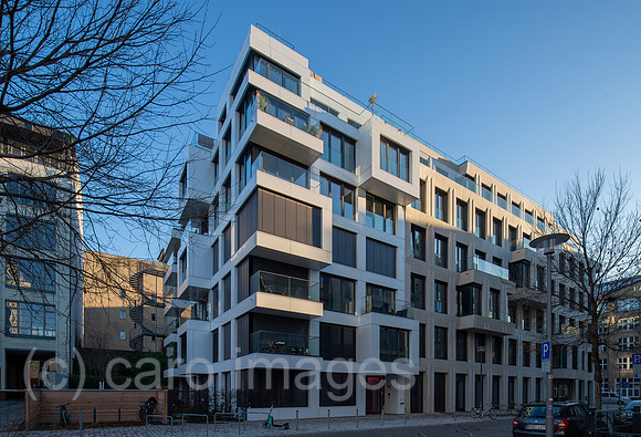 Berlin, Deutschland - Neubau von Wohnhaeusern in der Koepenicker Strasse