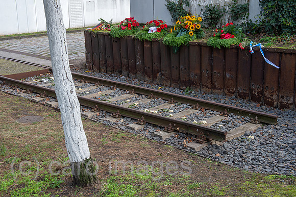 Berlin, Deutschland - Gedenkort Gueterbahnhof Berlin Moabit