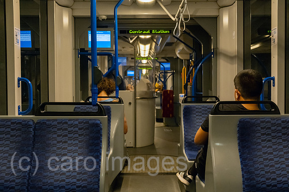 Niederlande, Amsterdam - In einer Strassenbahn Richtung Zentrum