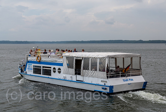 Deutschland, Waren (Mueritz) - Ausflugsdampfer auf der Mueritz, dem groessten See Deutschlands