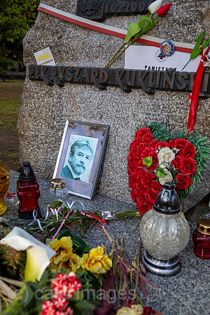Polen, Warschau - Grab des polnischen Spions Ryszard Kuklinski (1930-2004) auf dem Powazki Militaerfriedhof (Cmentarz Wojskowy)