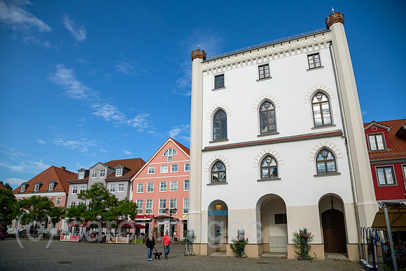 Deutschland, Waren (Mueritz) - Marktplatz, vorne Stadtgeschichtliches Museum Waren