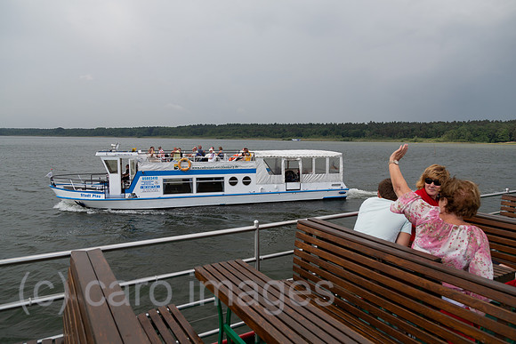 Deutschland, Waren (Mueritz) - Ausflugsdampfer auf der Mueritz, dem groessten See Deutschlands