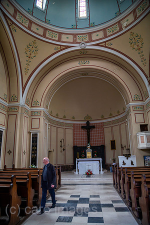 Kroatien, Zagreb - multikonfessioneller Zentralfriedhof Mirogoj, angelegt 1876 (k.u.k.-Monarchie) -1929, Kirche Christkoenig am Eingang des Friedhofs