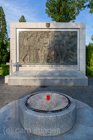 Kroatien, Zagreb - multikonfessioneller Zentralfriedhof Mirogoj, Denkmal fuer die Opfer des Massakers von Bleiburg (1945)