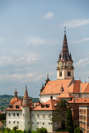 Kroatien, Marija Bistrica - Der bekannte katholische Marienwallfahrtsort Marija Bistrica, Kirche der Heiligen Jungfrau Maria