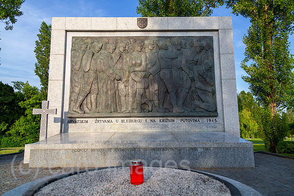 Kroatien, Zagreb - multikonfessioneller Zentralfriedhof Mirogoj, Denkmal fuer die Opfer des Massakers von Bleiburg (1945)