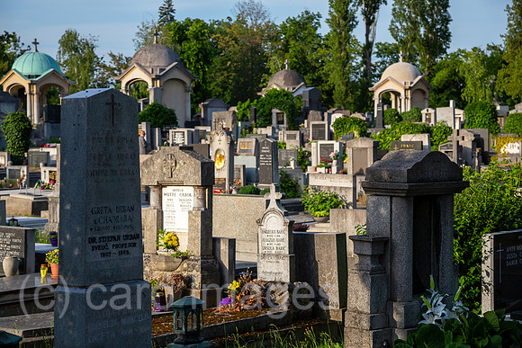 Kroatien, Zagreb - multikonfessioneller Zentralfriedhof Mirogoj, angelegt 1876 (k.u.k.-Monarchie) -1929, Graeber kroatischer buergerlichen Familien aus der k.u.k.-Zeit
