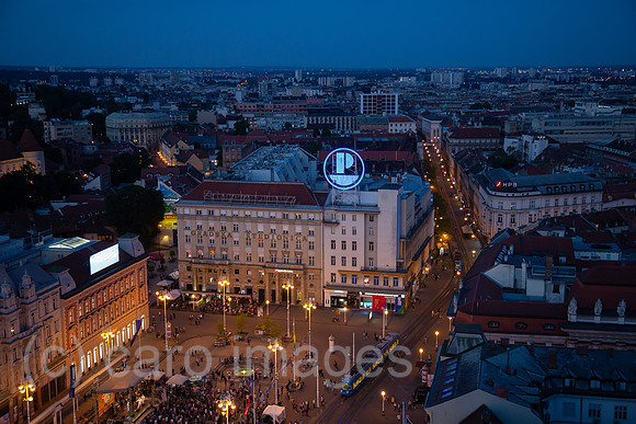 Kroatien, Zagreb - Ban-Jelacic-Platz, der zentrale Platz der Stadt