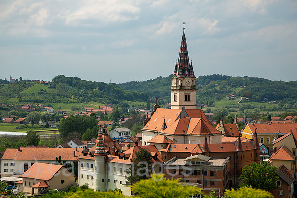 Kroatien, Marija Bistrica - Der bekannte katholische Marienwallfahrtsort Marija Bistrica, Kirche der Heiligen Jungfrau Maria