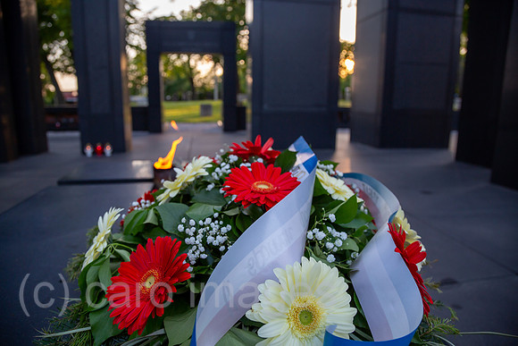 Kroatien, Zagreb - Mahnmal fuer kroatische Gefallene der Jugoslawienkriege in den 1990er Jahren, multikonfessioneller Zentralfriedhof Mirogoj