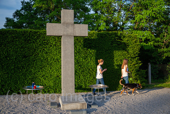 Kroatien, Zagreb - Graeber deutscher Wehrmachtssoldaten (4000 insgesamt) auf multikonfessionellem Zentralfriedhof Mirogoj