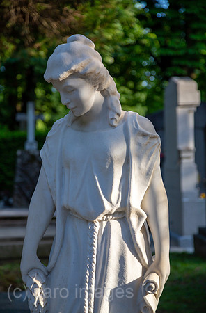 Kroatien, Zagreb - multikonfessioneller Zentralfriedhof Mirogoj, angelegt 1876 (k.u.k.-Monarchie) -1929, Grab einer kroatischen, buergerlichen Familie aus der k.u.k.-Zeit