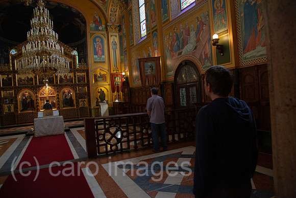 Kroatien, Zagreb - serbisch-orthodoxer Gottesdienst