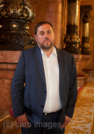 Der katalanische Politiker der ERC, Oriol Junqueras, bei einem Interview