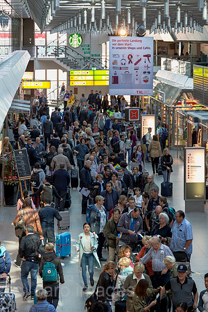 Berlin, Deutschland - Innenraum Flughafen Berlin Tegel