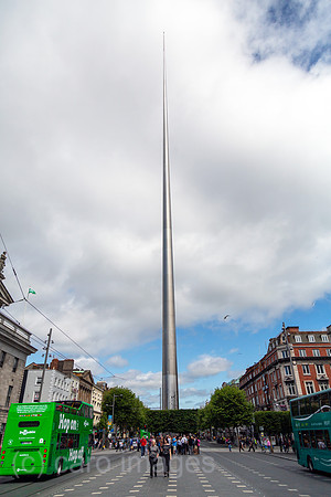 Republik Irland, Dublin - The Spire (Denkmal des Lichts) von 2002, Hoehe 123m, O Connell Street, Stadtzentrum