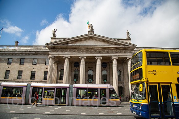 Republik Irland, Dublin - General Post Office (1814) in der O Connell Street, Zentrale von An Post, war zentral beim Aufstand gegen die Briten 1916