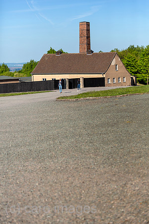 Deutschland, Weimar - Gedenkstaette Buchenwald (KZ-Gedenkstaette), das Krematorium im Inneren des Lagers