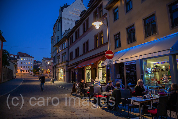 Deutschland, Weimar - Cafe am Rand der Altstadt