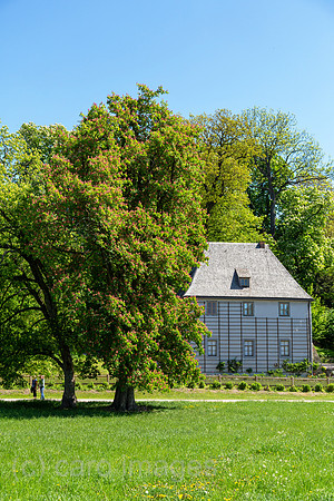 Deutschland, Weimar - Goethes Gartenhaus und Garten im Park an der Ilm