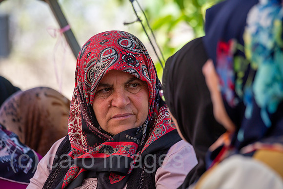 Tuerkei, Bogazkoey Sarıyahsi - aeltere Frauen (getrennt von den Maennern) bei traditioneller Hochzeit auf dem Dorf in Anatolien