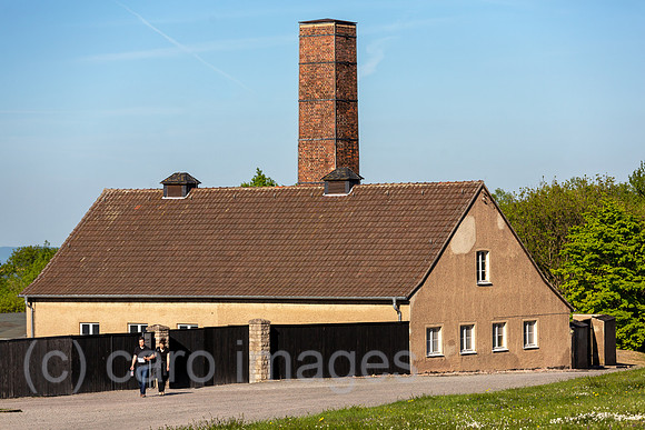 Deutschland, Weimar - Gedenkstaette Buchenwald (KZ-Gedenkstaette), das Krematorium im Inneren des Lagers
