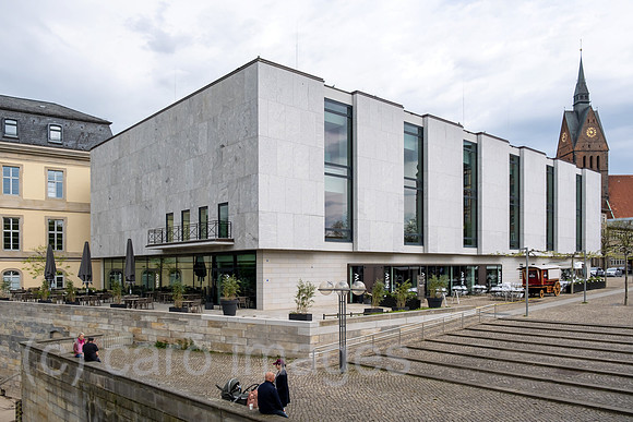 Deutschland, Hannover - Niedersaechsischer Landtag, Rueckansicht vom Plenarsaal