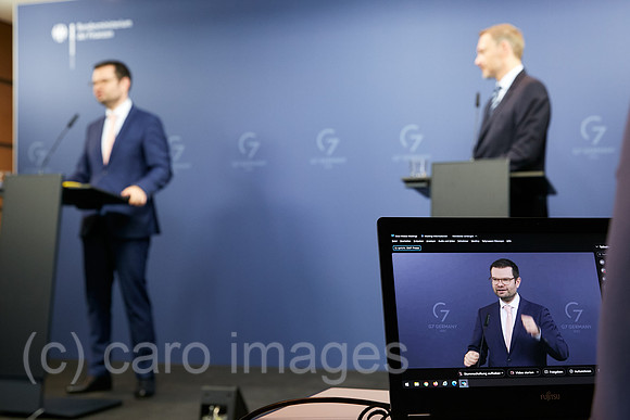 Berlin, Deutschland - Bundesjustizminister Marco Buschmann und Bundesfinanzminister Christian Lindner.