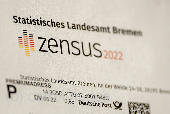 Deutschland, Bremen - Schreiben zum Zensus 2022 vom Statistischem Landesamt Bremen