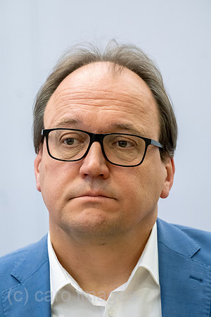 Deutschland, Bremen - Reiner Blaschek, CEO von ArcelorMittal Germany und CEO ArcelorMittal Bremen GmbH, PK Thema Gruener Stahl aus Bremen