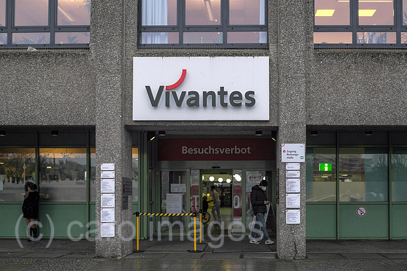 Deutschland, Berlin - Haupteingang, Vivantes Klinikum Am Urban im Stadtteil Kreuzberg.