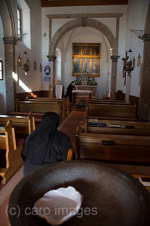 Kroatien, Porat (Insel Krk) - Klosterkirche in dem ueber 500 Jahre alten Kloster Porat auf der Insel Krk