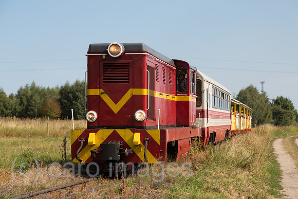 Polen, Mikoszewo, Schmalspurbahn