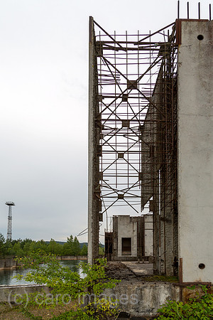 Polen, Pommern - Bauruine des Atomkraftwerk Zarnowiec