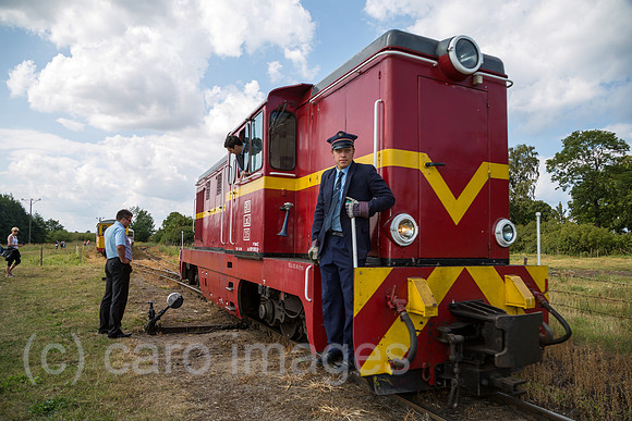 Polen, Mikoszewo, Schmalspurbahn
