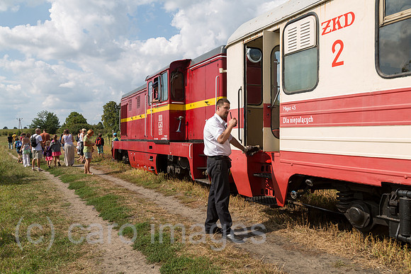 Polen, Mikoszewo, Schmalspurbahn
