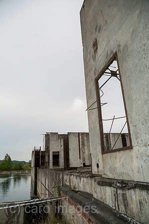 Polen, Pommern - Bauruine des Atomkraftwerk Zarnowiec