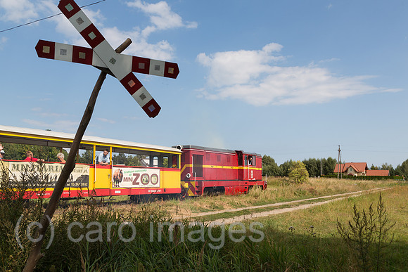 Polen, Mikoszewo, Schmalspurbahn