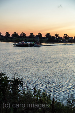 Polen, Mikoszewo, Faehre ueber die Weichsel (Wysla)