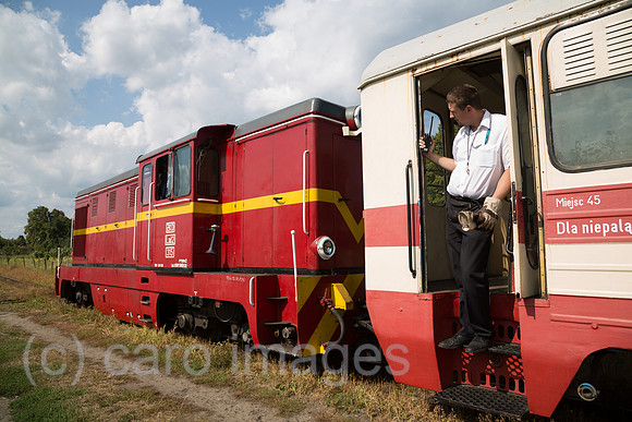 Polen, Mikoszewo, Schmalspurbahn