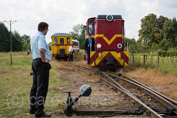 Polen, Mikoszewo, Schmalspurbahn