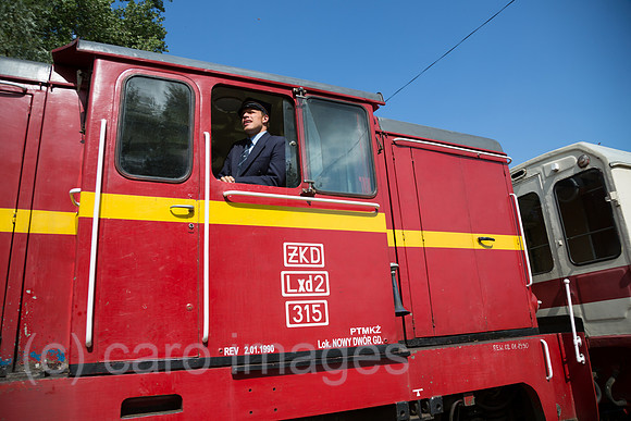 Polen, Mikoszewo, Schmalspurbahn