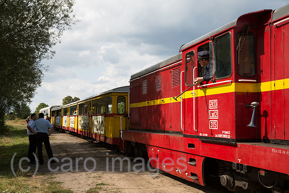 Polen, Mikoszewo, Schmalspurbahn