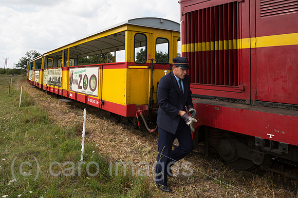 Polen, Mikoszewo, Schmalspurbahn