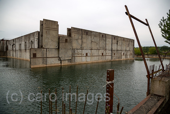 Polen, Pommern - Bauruine des Atomkraftwerk Zarnowiec