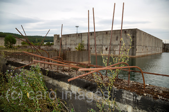 Polen, Pommern - Bauruine des Atomkraftwerk Zarnowiec