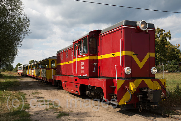 Polen, Mikoszewo, Schmalspurbahn