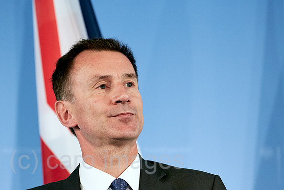 Berlin, Deutschland - Der britische Aussenminister Jeremy Hunt.