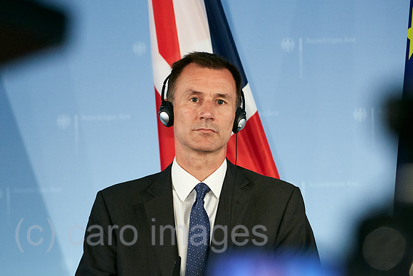 Berlin, Deutschland - Der britische Aussenminister Jeremy Hunt.